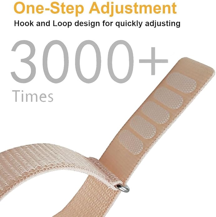 Nylon Loop Compatible for Hume Band, Soft Breathable Sport Strap Adjustable Replacement Wristband for Hume Health Band Fitness Tracker Men Women