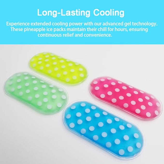 Kids Ice Pack for Boo Boo – 4 Color Cold Packs Cold Compress for Swelling, Bruises & Cuts – Safe Toddler First Aid Ice Pack– Reusable Gel Pack for Sports Injuries & Home Healthcare