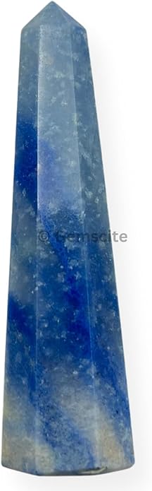WholesaleGemShop 3 Inch Gemstones Obelisk Tower Jumbo Facet Aura Rock Crystal Natural Polished Earth Wand Spirit