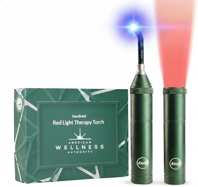 Red Light Therapy Wand for Face & Body, Portable Handheld LED Light Device for Personal Care Routines Multi-Wavelength 460nm 630nm 660nm 850nm 900nm, Rechargeable Battery, Compact Design