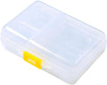 Large Travel Pill Organizer Box, Daily Medicine Dispenser, 9 Compartment Weekly Supplement Holder Pill Reminder, Double Seal Portable Vitamin Fish Oil Capsule Container, Transparent