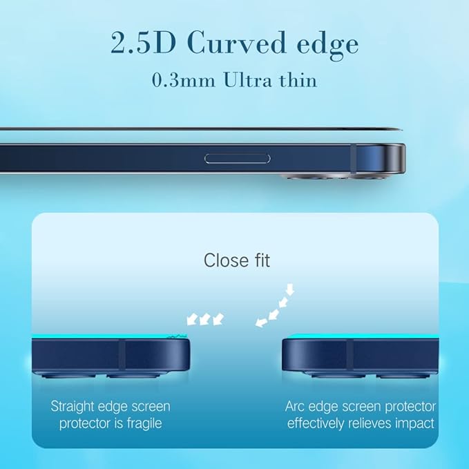 PERFECTSIGHT 2 Pack Compatible for iPhone 14 Pro Screen Protector 6.1 Inch, [ 6X Strogner ] HD Clear Premium Tempered Glass Case Friendly 9H Hardness Bubble Free Easy Installation
