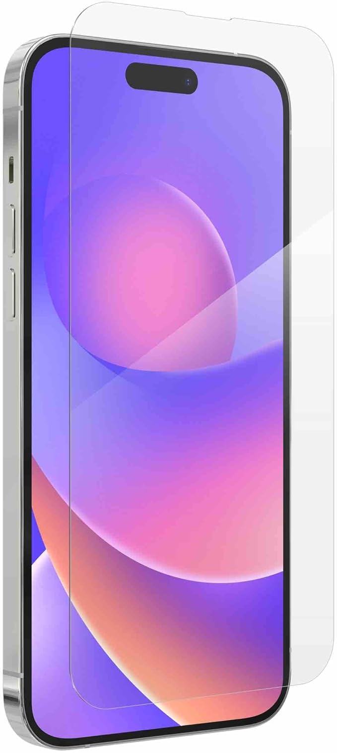 ZAGG XTR2 Screen Protector for iPhone 14 Pro - Glass, Dynamic Island Compatible, with New Anti-reflective Technology, Anti-dust installation, InvisibleShield, Ultra Strong Hexiom Impact Technology
