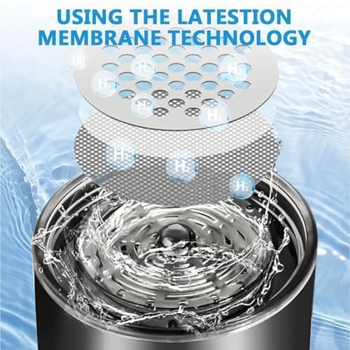 Hydrogen Water Bottle, Portable Hydrogen Water Bottle Generator with SPE PEM Technology Water Ionizer, Hydrogen Water Machine Improve Water for Home, Office, Travel, Exercise