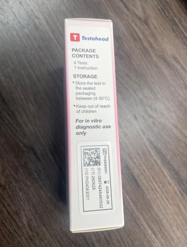 BV Test Strips for Women, 10-Seconds Vaginal pH Test Strips, 4 Count – Easy Home Detection of Bacterial Vaginosis, Balanced pH Monitoring