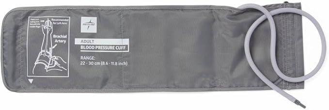 Medline Elite Adult Replacement Upper Arm Cuff for Digital Blood Pressure Monitor, Accurate and Comfortable, Fits Arms 22-30 cm