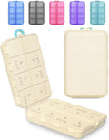 Pill Organizer Medicine Organizer Travel Essentials - Travel Pill Case with Labels, Large Daily Medicine Dispenser