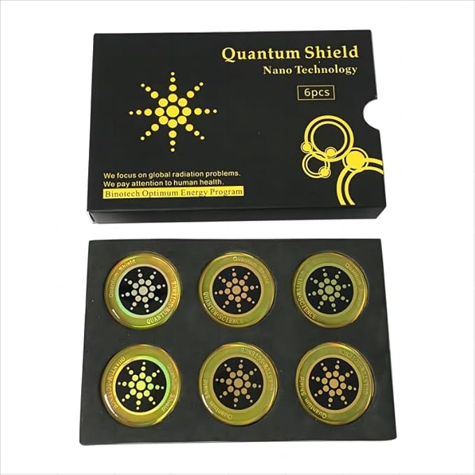 EMF Stickers Blocker Neutralize Protection for Cell Phones case and Electronic Devices WiFi 5G (Pack of 6 Golden and 6 Silver Stickers)