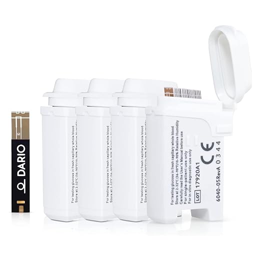 Dario Bundle: Smart Glucose Monitor Kit: Travel Case (Black), Glucometer, 125 Test Strips, 110 Lancets (USB-C Android Only)