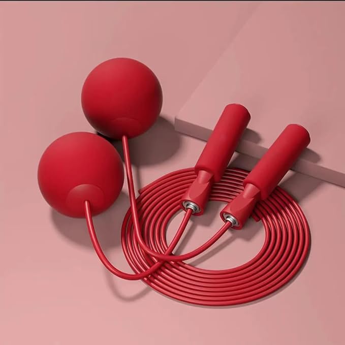 Weighted Jump Rope Without Rope Skipping Rope No Line Speed Rope Cordless For Fitness Workout Anywhere Ropeless Bod Rope for Exercise Training Beachbody Build