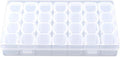 Monthly Pill Organizer,Clear Plastic 28 Slots Adjustable Oversized Pill Box for Travel, Storage Organizer for Storing Pills, Earrings, Finger Rings, Necklace Beads