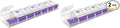 EZY DOSE Weekly (7-Day) Pill Organizer, Vitamin and Medicine Box, Large Push Button Compartments, Clear Lids (Pack of 2)