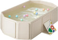 Portable Bathtub, Foldable Bathtub No Installation, Bathroom SPA Soaking Tub, Shower Stall Collapsible Hot & Ice Bath Tub (Light White, 29.5"L x 17.7"W x 9.8"H)