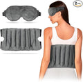 Hot & Cold Therapy Wrap with Eye Mask – Reusable Microwavable Heating Pad & Freezable Ice Pack for Dry Eyes, Back, Neck, Shoulder, Waist & Joint Pain Relief