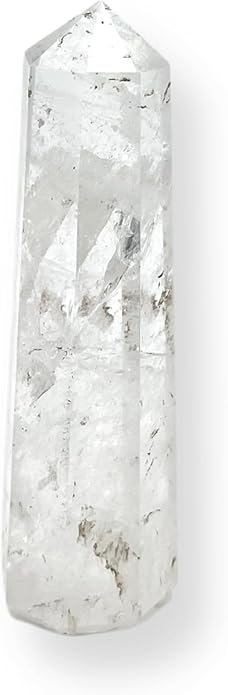 WholesaleGemShop 3 Inch Gemstones Obelisk Tower Jumbo Facet Aura Rock Crystal Natural Polished Earth Wand Spirit