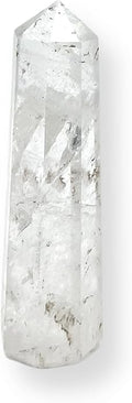 WholesaleGemShop 3 Inch Gemstones Obelisk Tower Jumbo Facet Aura Rock Crystal Natural Polished Earth Wand Spirit