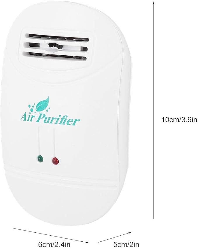 Mini Anion Air Purifier, Small Home Air Cleaner Machine, Air Fresher for Smoke - US Plug