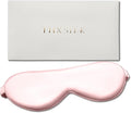 THXSILK 6A+ Grade 25 Momme Silk Sleep Mask, 100% Mulberry Blackout Eye Mask for Sleeping, Soft Lightweight Silk Eye Cover for Women, Men, Travel, Nap, Airplane(4.7×27.5inches, Charming Pink)