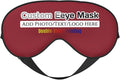 Custom Eye Mask for Sleeping Personalized Your Photo Text Logo Adjustable Strap Sleep Mask Customized Soft Blindfold Eyemask Blackout Eye Cover for Men Women Home Travel Offices Cardinal