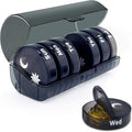Portable Medicine Organizer Box Tablets Container Case Travel Pill Box For 07 days | Black | 01 Pcs