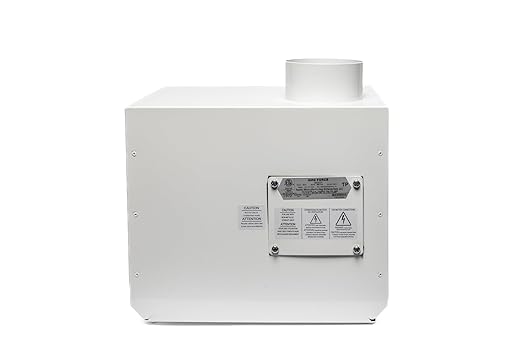 Festa AMG Force Radon Fan - Quiet and Energy Efficient 240 CFM Radon Mitigation System Inline Fan - 4" Electric Waterproof Inline Duct - Powder-coated steel – White