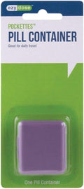 Ezy-Dose Pockettes, Pill Container 1 ea (Colors May Vary) (Pack of 3)