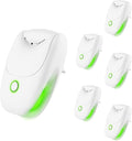 Plug in Air Ionizer, 6 Pack Ion Pure 2-Speed Quiet Mini Negative Ionic Air Purifier, Portable Odor Eliminator for Home, Bedroom, Office & Kitchen, Targets Smoke, Dust Mites & Pet Smell (6pcs)