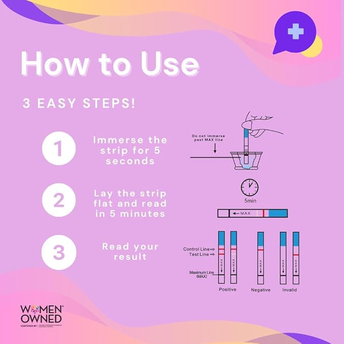 Rapid Detect HCG Pregnancy Test Strips (20 Count) Easy to Use, Home Pregnancy Test Strips, Indivdually Wrapped & Reliable