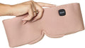 Heated Eye Mask - Cordless Eye Mask for Dry & Tired Eyes - 4 Adjustable Temperature Settings - Rechargeable and Light Blocking, Washable Cover for Cleaning (Sunset Rose)