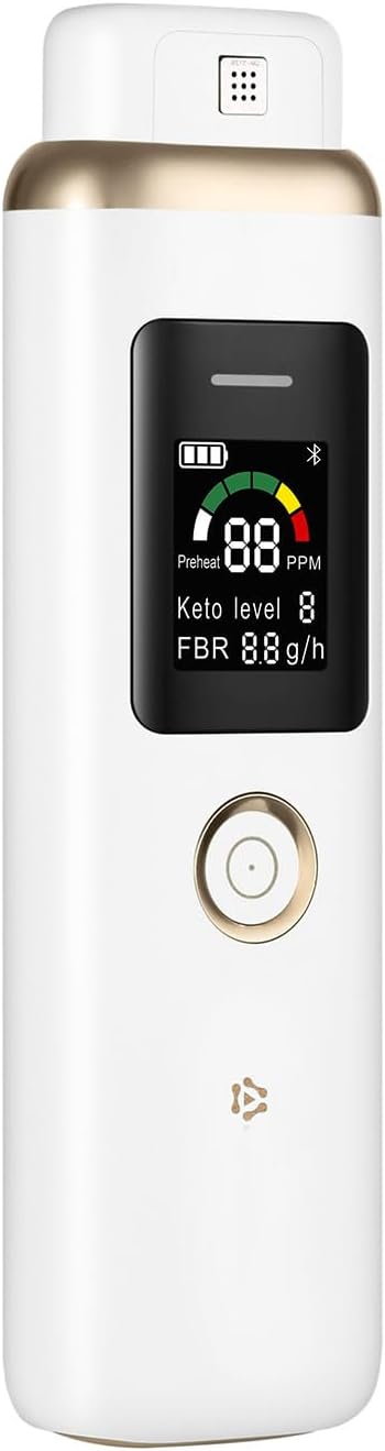 Ketone Breath Monitors for Ketosis Tracking - Ketone Monitoring Breath Analyzer Ketosis Tester | Portable, Professional-Grade Ketone Breath Meter - Accurately Monitor Ketonsis in Your Breath