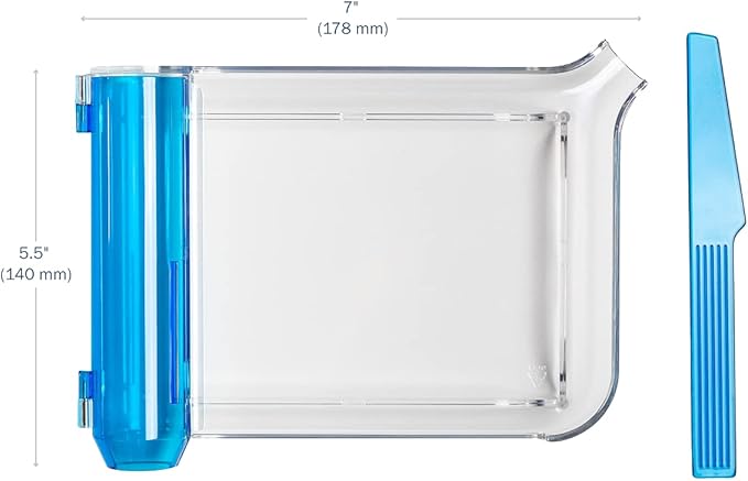 Apothecary Products Pill Tray & Spatula for Tablets, Medicine, Vitamins, Right-Handed, Clear, 2 Count