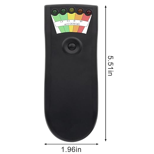 5 LED Ghost Hunting Equipment, EMF Detector for Home/Office Inspections Magnetic Field Detector (1 Pack)