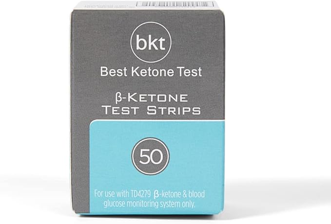 BKT TD-4279 Blood Ketone Test Strips 50ct - NOT for Keto-Mojo GK+ - Only for BKT Meter and Original Keto-Mojo Bluetooth TD-4279