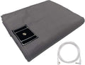 Conductive Grounding Sheet Queen Size with 15ft Grounding Cord Grounding Flat Sheet for Bed Sleep Therapy Gray 60x80in