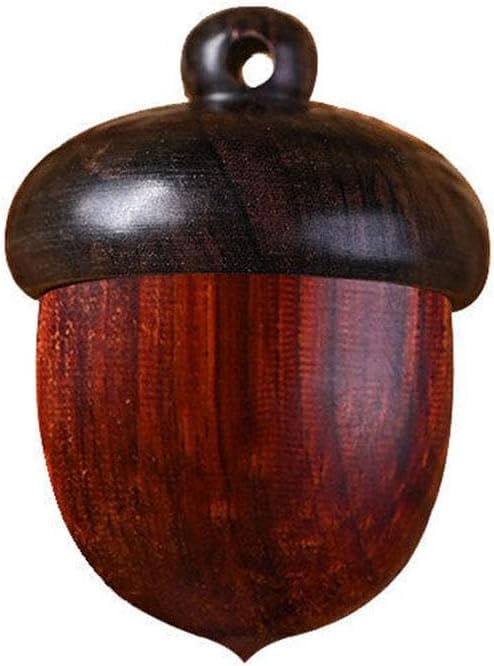 Solid Wood Weekly Pill Organizer,Wooden Nut Travel Pill Case,Solid Wood Medicine Pill Box,Mini Sandalwood Rescue Pill Case,Portable Tablets Storage Sealed Can for Outdoor