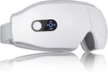 NOWWISH Eye Massager with Heat, Vibration and Bluetooth Music for Migraine Headache Relief, Cordless Heated Eye Mask with 6 Massage Modes, Relaxation -Mothers Day Gifts for Mom Wife -White