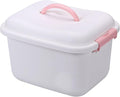 Alipis 1pc Plastic Medicine Box Medicine Storage Cabinet Portable Storage Box Family Plastic Organizer Portable Kit Case Emergency Case White