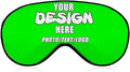 Custom Sleep Mask with Photo Text Logo, Customized Eye Mask for Men Women Kids Pressure-Free Comfy Adjustable Silky Skin-Friendly, Non-Allergic Eye Cover Custom,#Lime