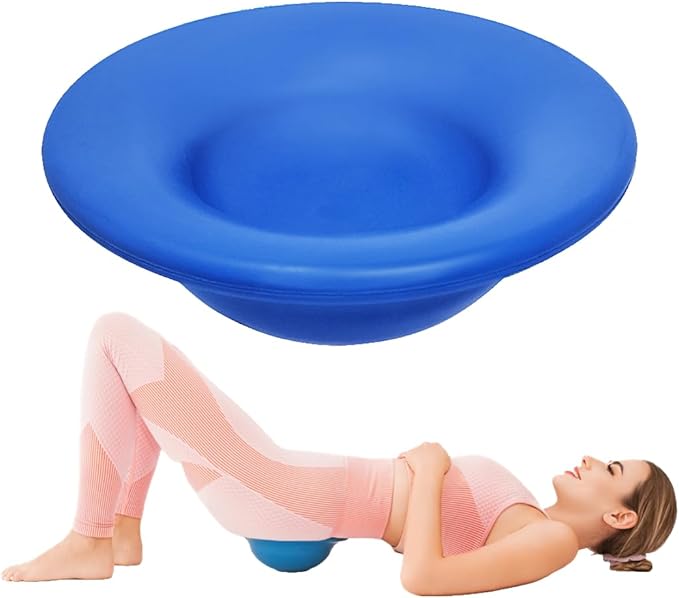 Lumia Wellness Sac Bowl - Lower Back and Hip Pain Relief, Clock Exercises, Pelvic Floor Exercises, Core Trainer Equipment for Strength & Stability, Non-Slip & Non-Marking Rubber (Blue)