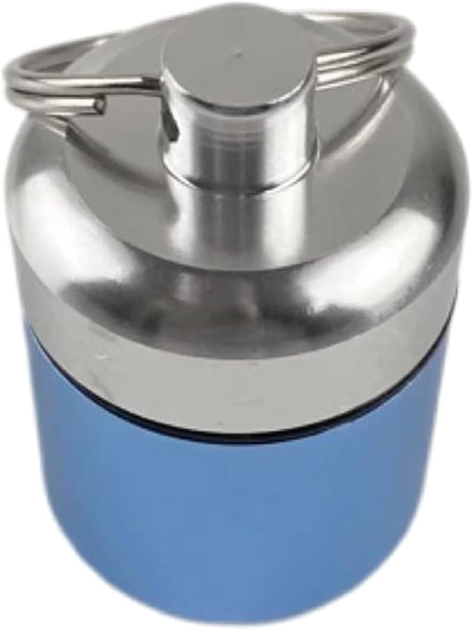 Aluminium Alloy Keychain Medication For Box Portable Travel Holder For Case Small Cont