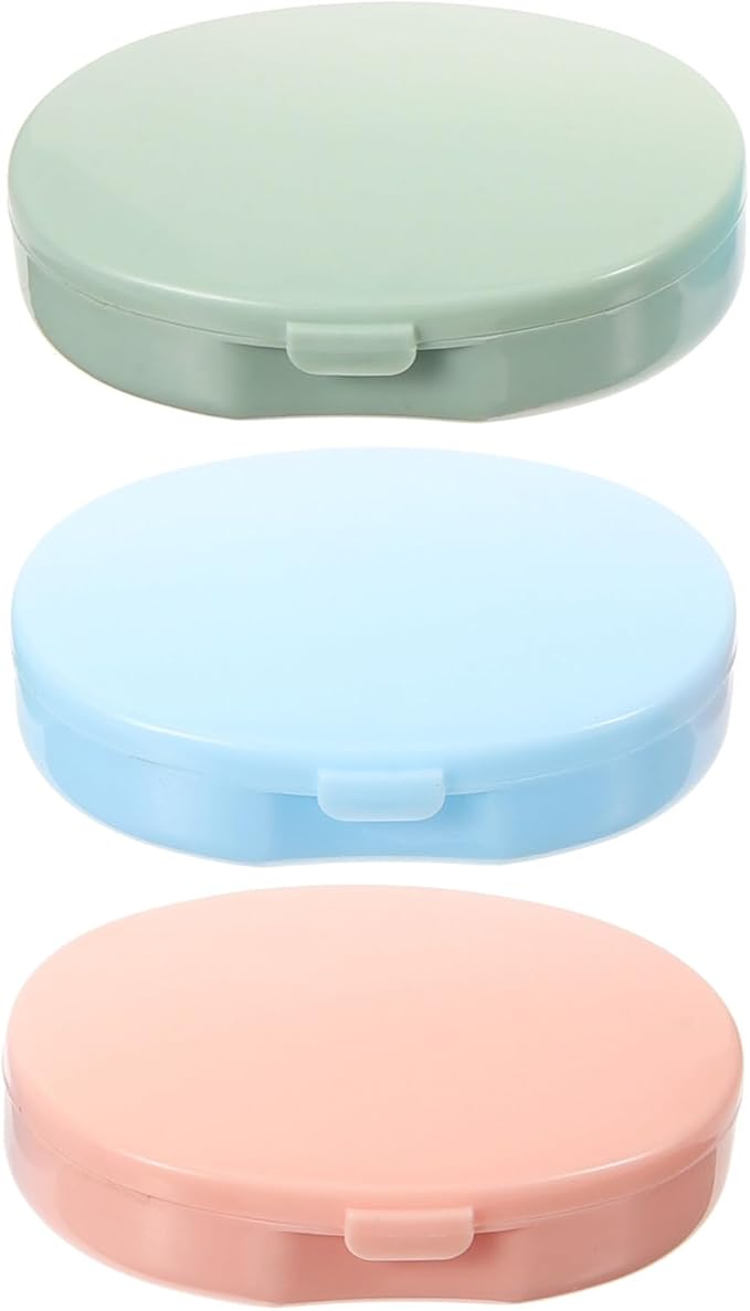 3pcs Travel Organizer Compact Portable Medicine and Vitamin Container Material Sealed Design for Storage for Travel Office and Outdoor Use