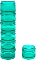 HaiSea Weekly Travel Pill Planner-Monthly Pill Organizer, Daily Month Pill Box-Separate AM/PM Compartments Colors Vary (Green)