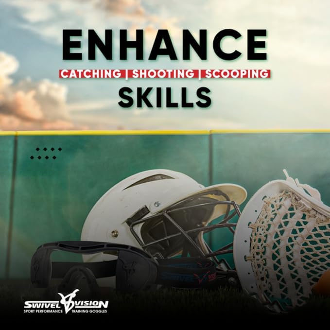 Sports Training Goggles - Ages 5 & Up | Adjustable Strap, Lightweight Design | Boosts Focus, Reaction Time & Performance for Baseball, Softball, Basketball, Football, Hockey, Lacrosse & Soccer