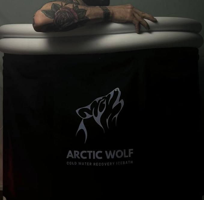 Cold Plunge Tub, 2024 Premium Cold Water Therapy Tub for Recovery, Wellness, Athletes. Polar Plunge Ice Bath Bathtub, Outdoor Foldable Inflatable Portable Ice Bath Tub, Black