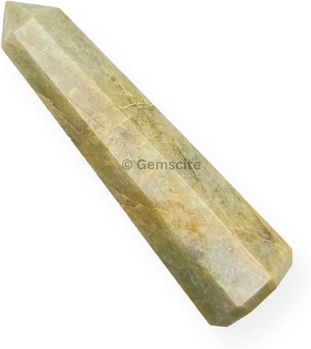 WholesaleGemShop 3 Inch Gemstones Obelisk Tower Jumbo Facet Aura Rock Crystal Natural Polished Earth Wand Spirit