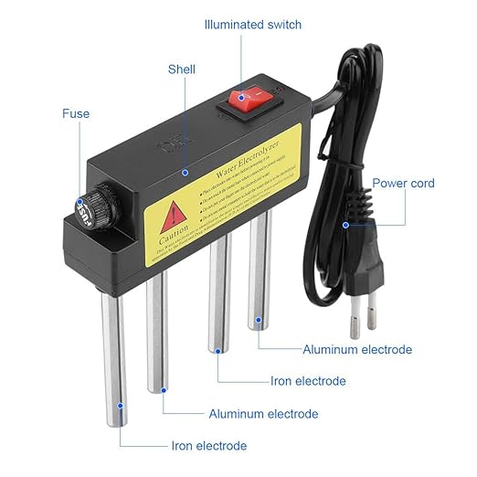 Water Electrolyzer Test Kit, Home Water Quality Tester with Electrodes, Water Purity Measuring Tool for Household or Educational Science Use