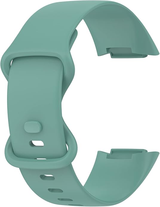 Compatible with Fitbit Charge 6 Bands, Replacement Soft Silicone Watch Straps Soft Wristband for Fibit Charge 5/Charge 6 Fitness Tracker Women&Men (Small)