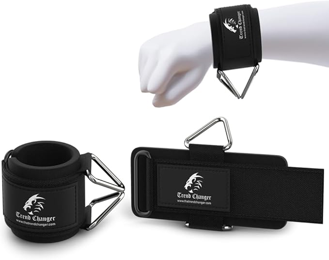 Wrist Cuffs Support - Cable Attachments For Gym Machine Workout Adjustable Wrist Straps For Weightlifting With Sturdy Buckle Neoprene Padding For Strength Training, Lateral Raises