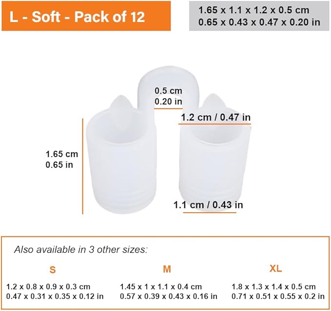 Nose Vent Sinus Relief Dilator (Pack of 12 Large Size) Soft Vents - A Simple Solution for Nasal Snorers - Reusable Snoring Device to enjoy a peaceful night's sleep - by Mobi Lock