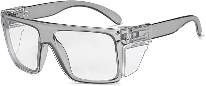 Photochromic Anti Bluelight UV400 Auto-Darkening Clear to Smoke Lens Transitional ANSI Z87.1 Safety SunglassesGlasses